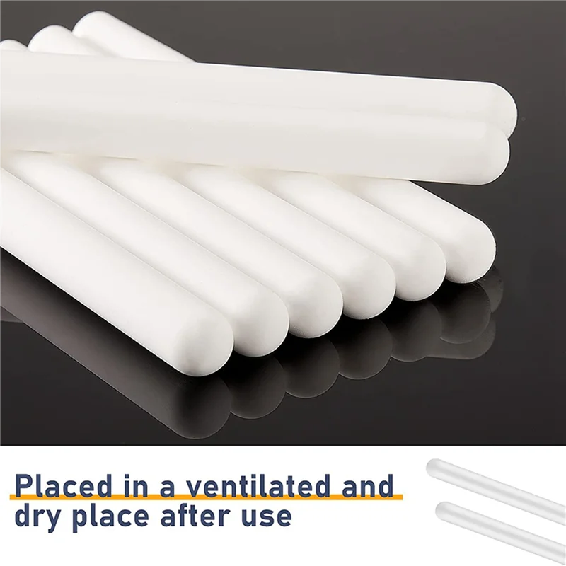 ABRE-24 Pcs Diatomite Moisture Absorbing Stick Water Absorption Rod Drying Stick Diatomaceous Earth Desiccant