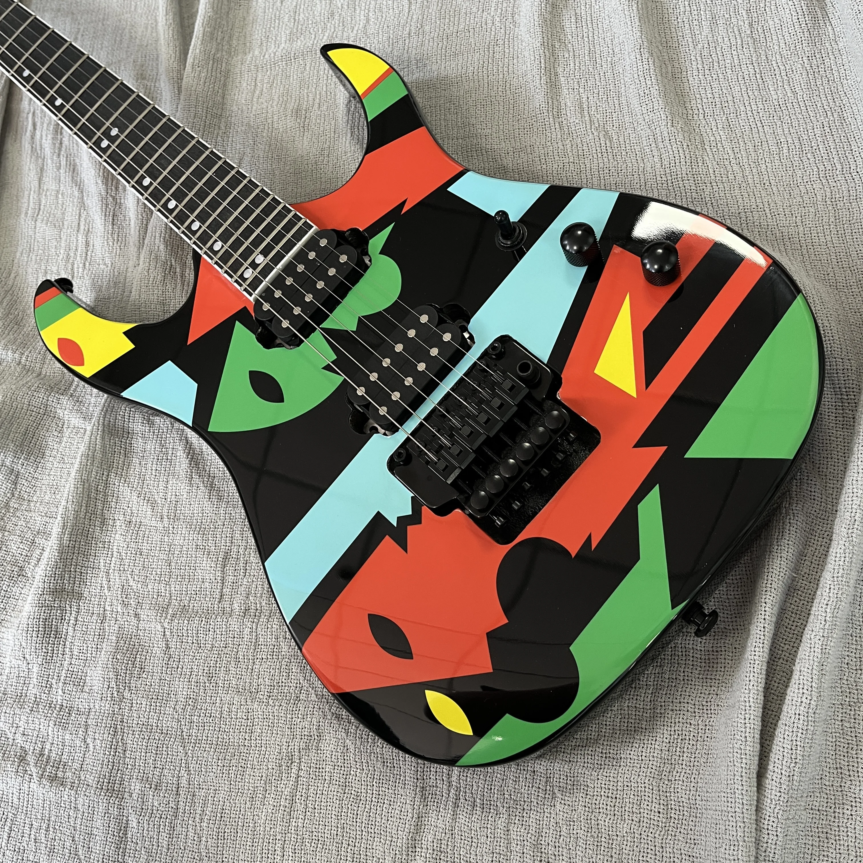 

Новая электрогитара Custom Ibz с тремоло Floyd Rose, подарок в стиле электрогитары, бесплатная доставка