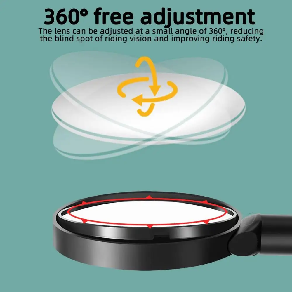 Bicycle Handlebar RearView Mirrors Bike Adjustable 360° Rotate Wide Angle Rearview Mirror MTB Road Bike Bicycle Accessories image 4