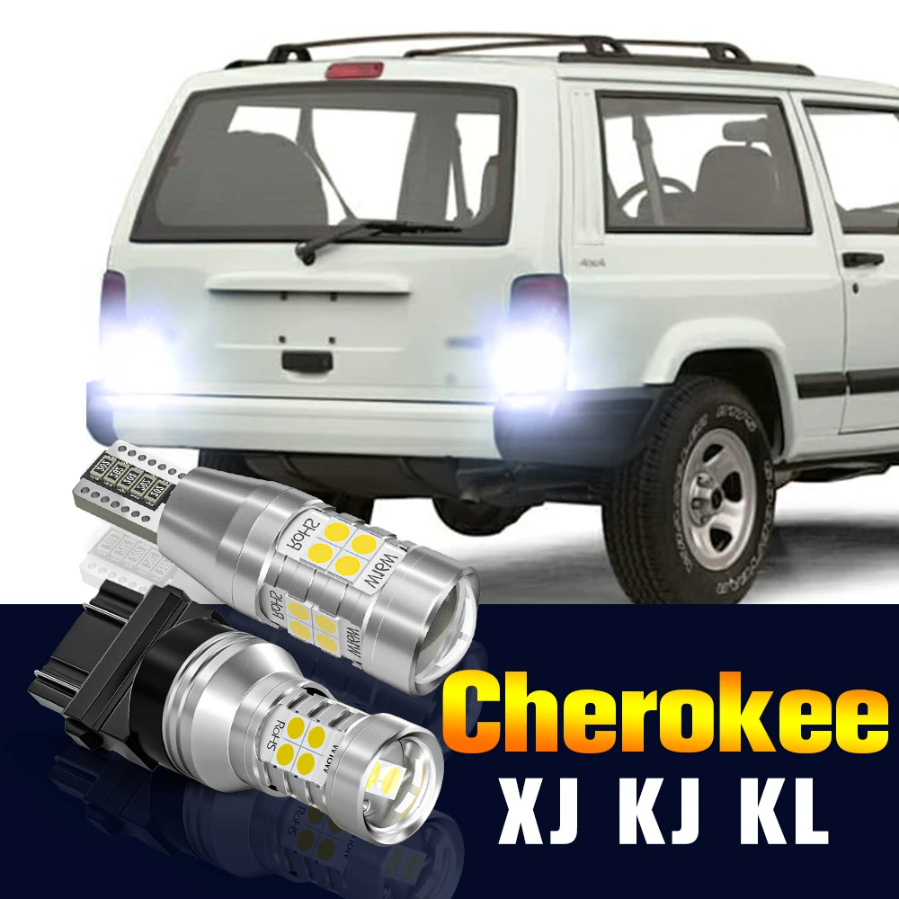 2pcs LED Reverse Light Bulb Backup Lamp For Jeep Cherokee XJ KJ KL 1984-2007 2014-2019 2005 2006 2015 2016 2017 2018 Accessories