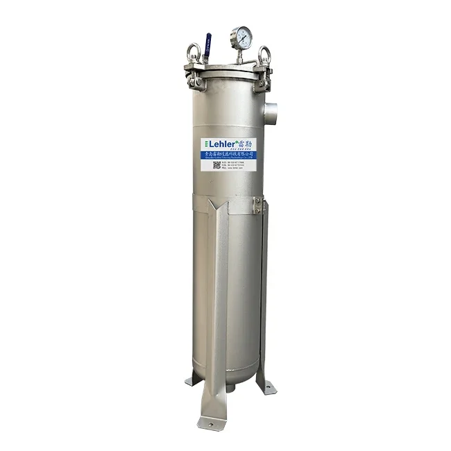 chemicals/syrup/water filtration stainless steel multi single bag filter housing machine