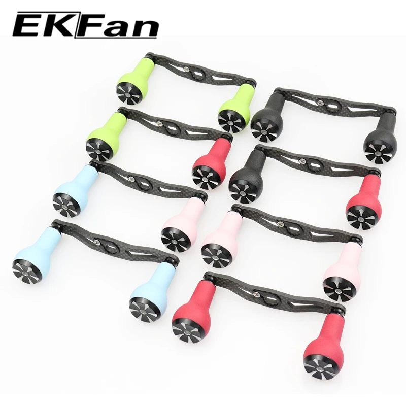 EKFan 105mm Baitcasting-Angelrollengriff für A/S/D 7*4/8*5 Loch Kohlefaser-Köderrollengriff TPE-Knopf DIY-Teile Zubehör – Detail 5
