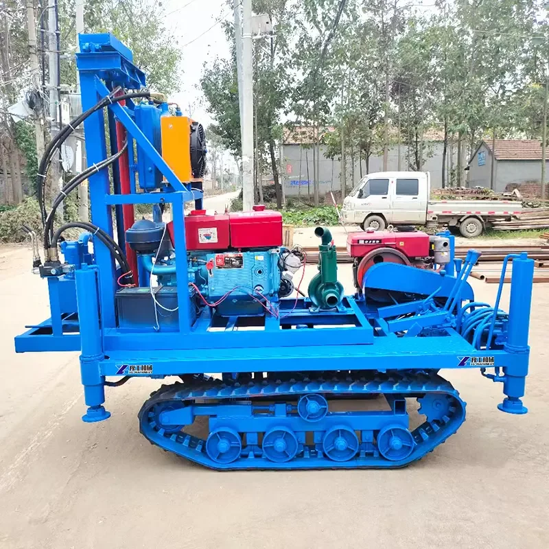 2023 Drilling Machinery China Hydraulic Portable Small Water Well Drilling Rig Equipment 120m 100m Borehole Drilling Machine