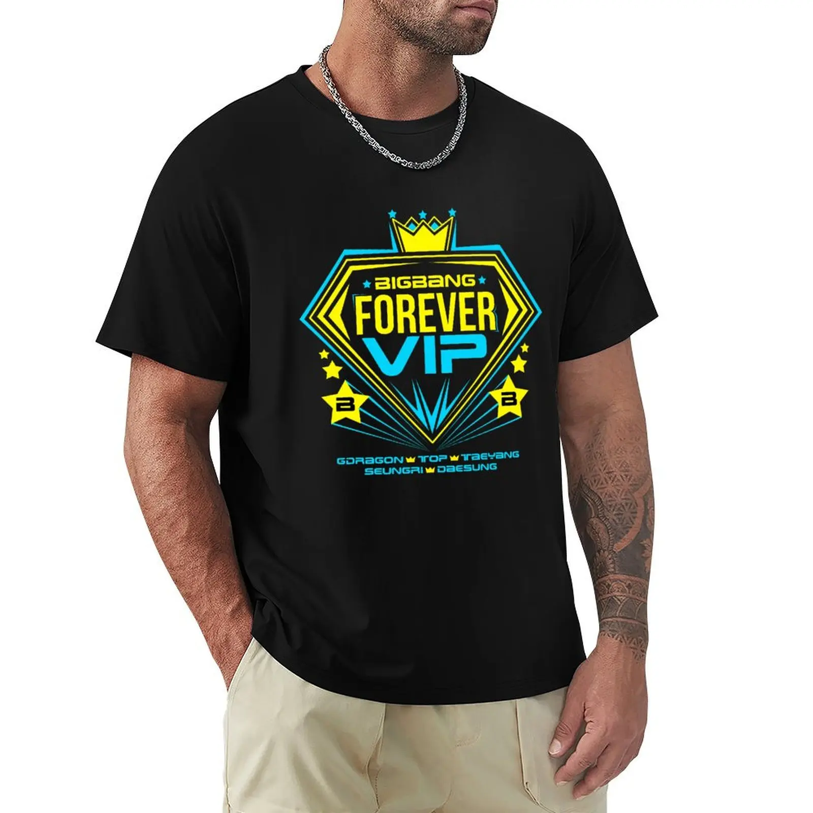 

BIGBANG Forever VIP T-Shirt custom t shirt funny shirt cotton blue archive t shirts for men graphic