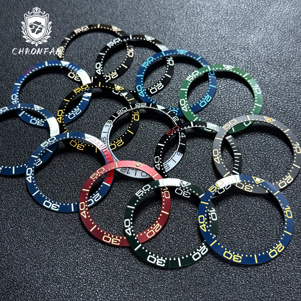 CHRONFA 38*30.5mm Ceramic For Sehorse/SUB Watch Bezel Insert Ring Slope NH35 NH34 GMT Diving Men DIY Watch Part Accessories image 2