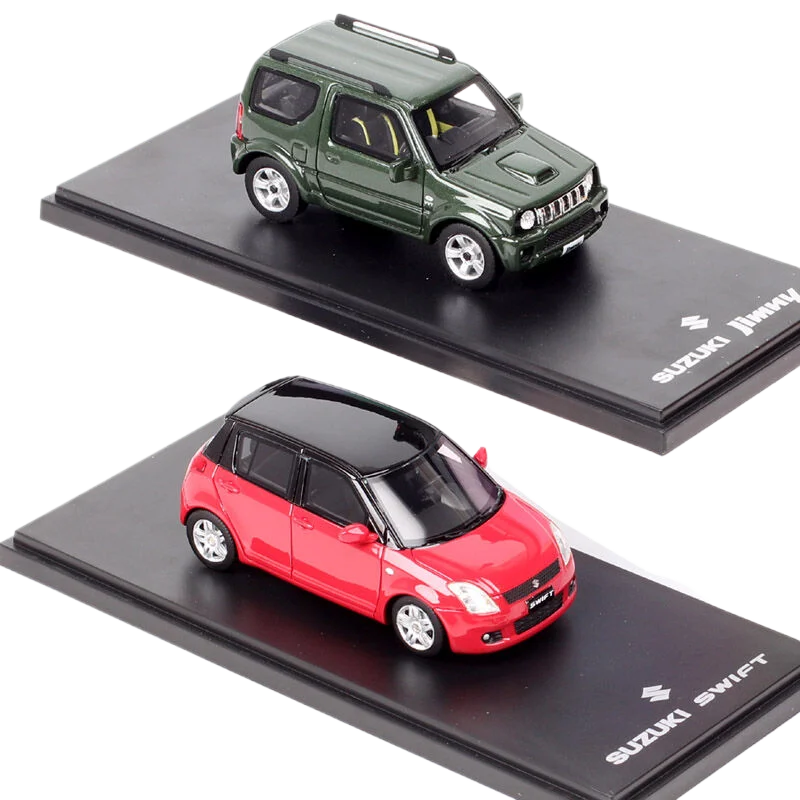 Sunyork 1/43 Scale Suzuki Swift Jimny Small SUV Resin Car Model Vehicles Toy Acrylic Box Souvenir Collection