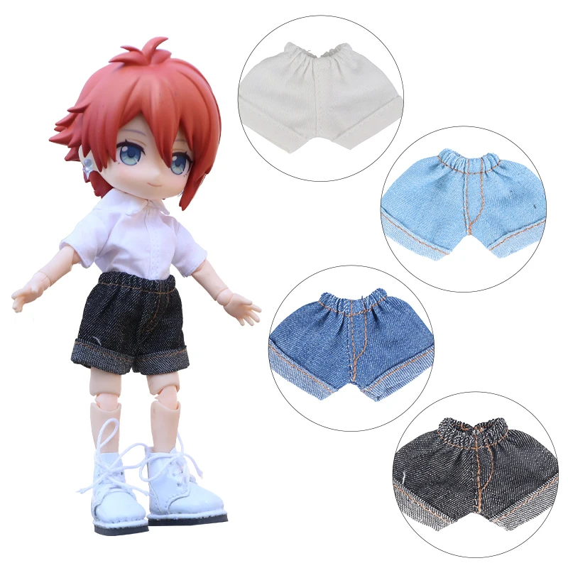 OB11 Clothes Denim Shorts Five Colors Decoration Fashion Molly, GSC Body, 1/12bjd Doll Clothes Toy Clothing