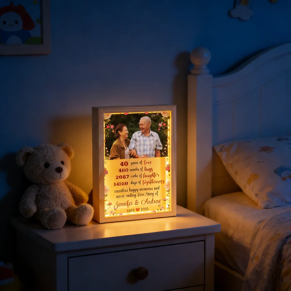 

Wooden Acrylic Photo Frame Personalized Custom Family Memorial Ornament Home Desktop Decoration Picture Frame For Family Gifts