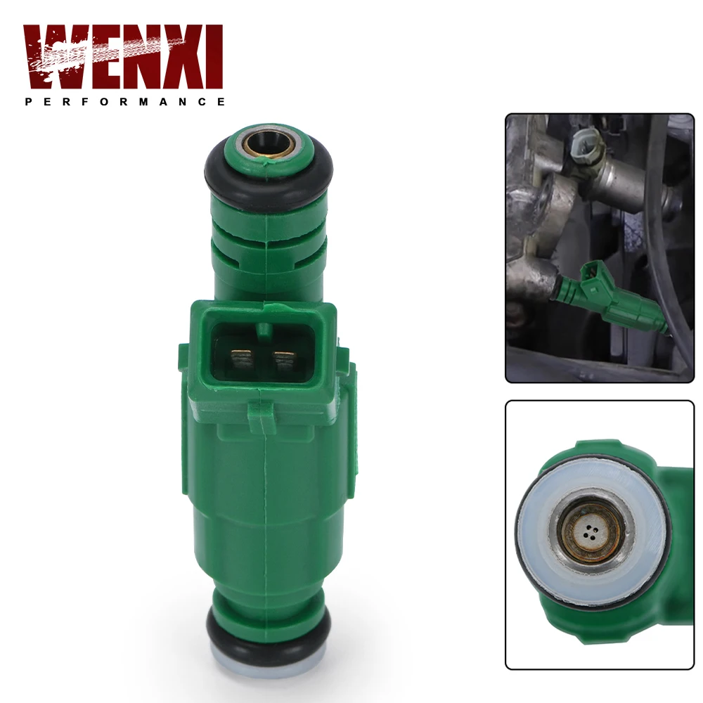 High flow 0 280 155 968 fuel injector 440cc Green color For Volov Commodore VN FOR Audi S4 fuel injector 0280155968