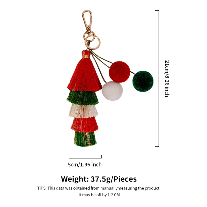 Handmade Tassels Christmas Ornament Ethnic Hanging Charm Bag Pendant Key Ornament Suitable for Festival Home Dropship image 6