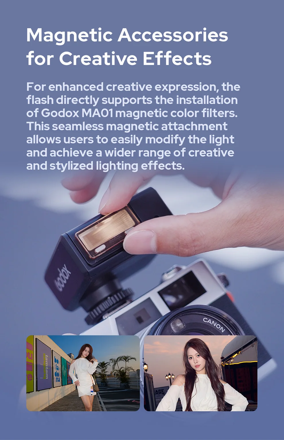 【NEU】GODOX IFlash IM30 Pro IM30Pro Kamerablitz mit verstellbarem Neigungskopf, Speedlite, integriertem Akku, universeller Blitzschuh für C/N/S/F/O – Detail 5