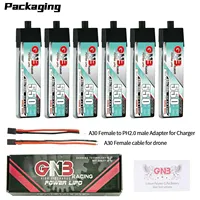 GAONENG GNB 3.7V 550mAh 1S 90C/180C LiPo Battery With A30 Connector For RC FPV Drone DIY Connector VS BETAFPV BT2.0 Plug