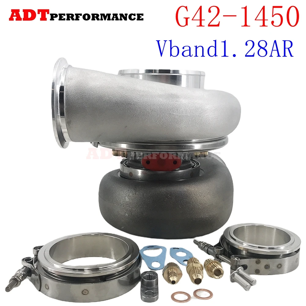 

Vband1.28AR G42-1450 525-1450HP 2.0L-8.0L Ceramic Dual Ball Bearing for Garrett Performance Kit Turbocharger Dual Vbnad