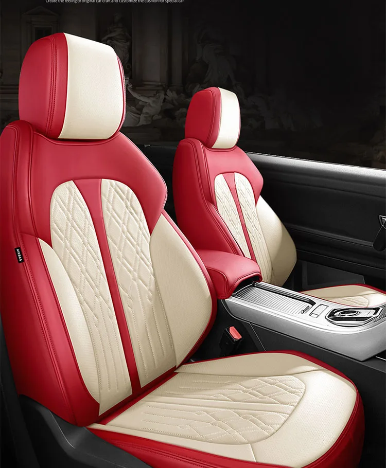 leather Car Seat Covers set For Porsche Cayenne 955 958 996 Macan Panamera Cayman 718 Boxster Car Accessories automotive goods
