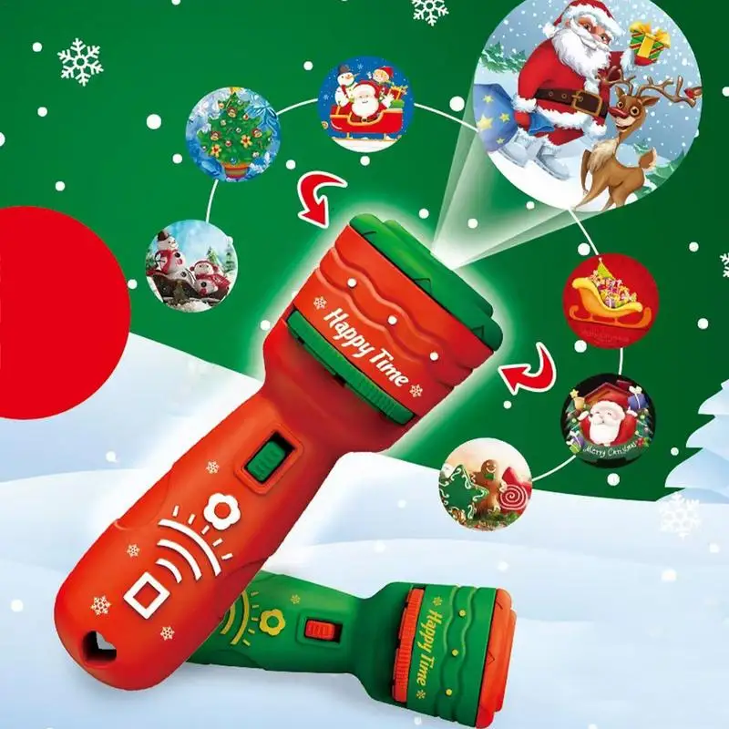 Linterna de decoración para niños, proyector deslizante de 24 imágenes, lámpara para vacaciones, regalos de Navidad, juguetes, luz nocturna, Año Nuevo, 2023