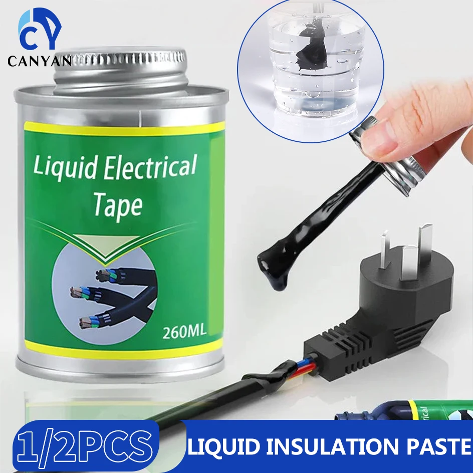 

Waterproof Liquid Electrical Tape Insulating Tape Repair Rubber Electrical Wire Cable Paste Coat Fix Line Repair Glue