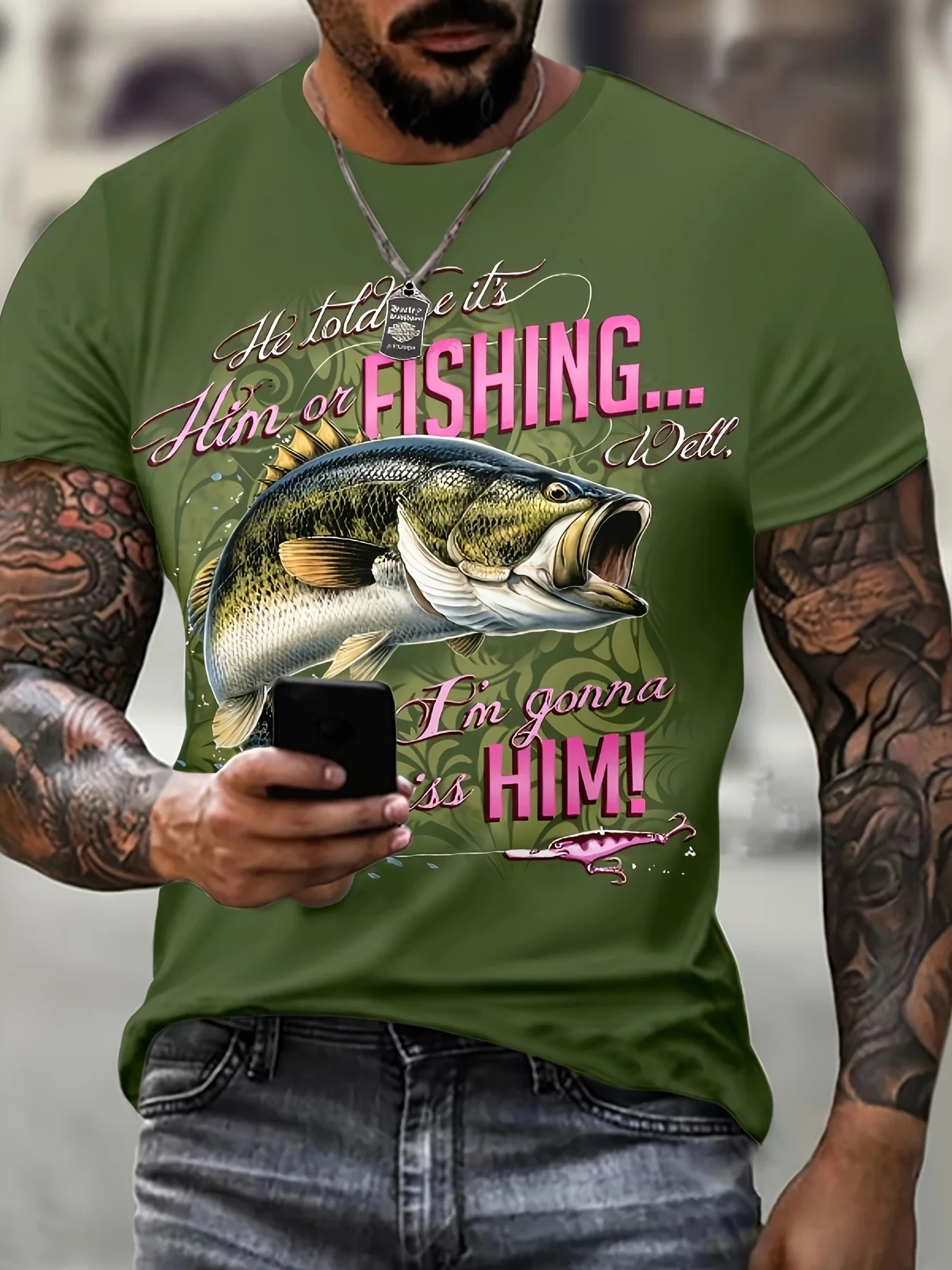 

2024 New Summer Trendy Men's 3D Pattern T-shirt