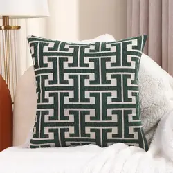 1 PC Farmhouse Stripe Throw Pillow Cover Set Case Decorative Pillowcases Cushion Cover for Couch Bench Sofa 45x45 CM
