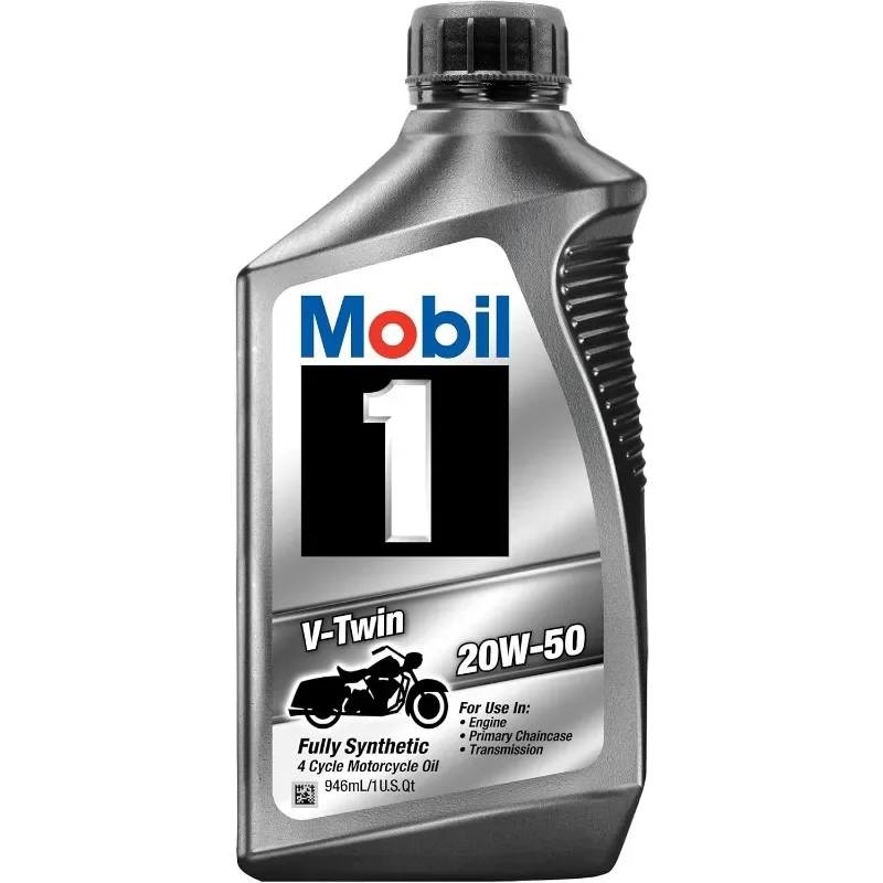 Best seller Mobil 1 96936 20W-50 V-Twin Aceite de motor sintético para motocicleta - 1 cuartos (paquete de 6)