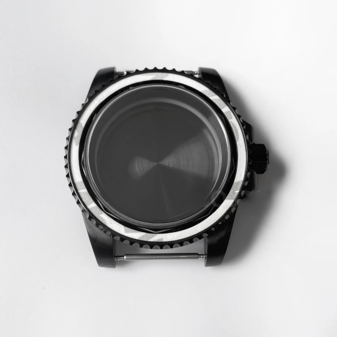 

40mm NH36 Black Case 8215 SUB Electroplated Sapphire Glass for Stainless Steel No Calendar Suitable for NH35 NH36 8215 Movement