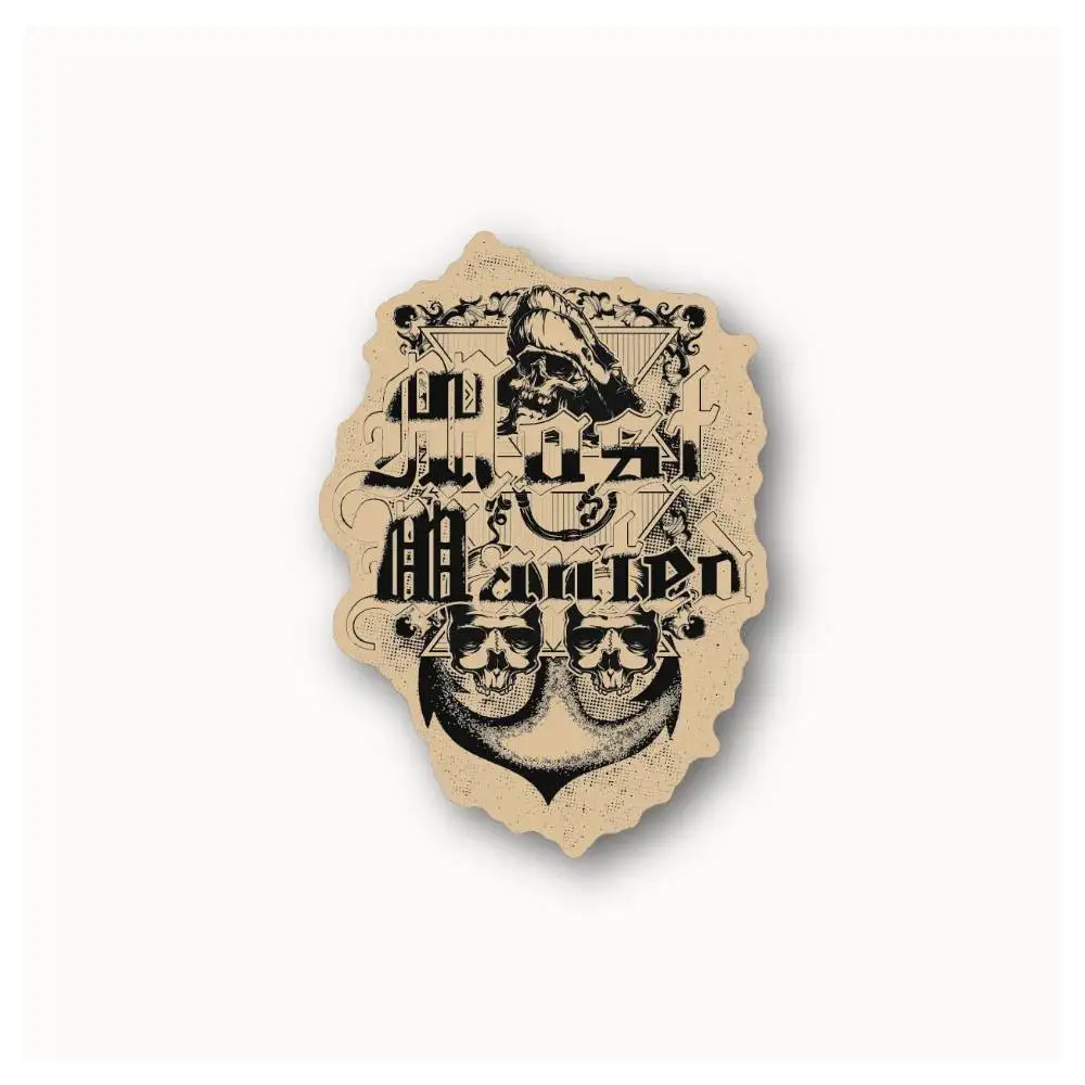 Skeleton Most Wanted Waterproof Stickers For Decorating Car Windows Motorcycles And Computers.