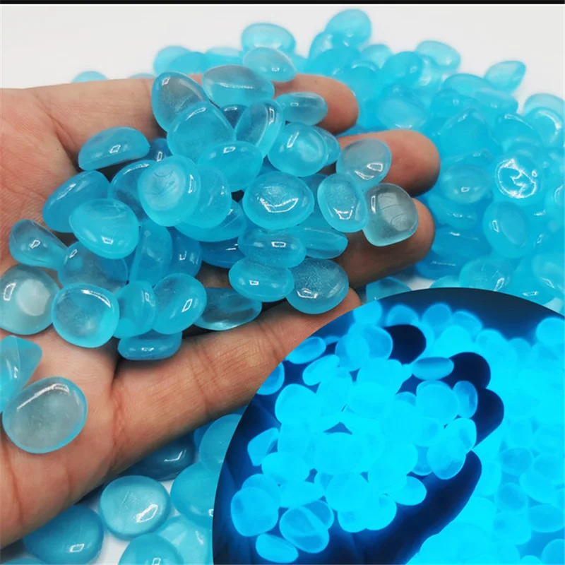 50pcs 30g simulierte Kopfstein pflaster formen Spiels tücke fluoreszenz unregelmäßig leuchtender Acryl stein für Brettspiel zubehör