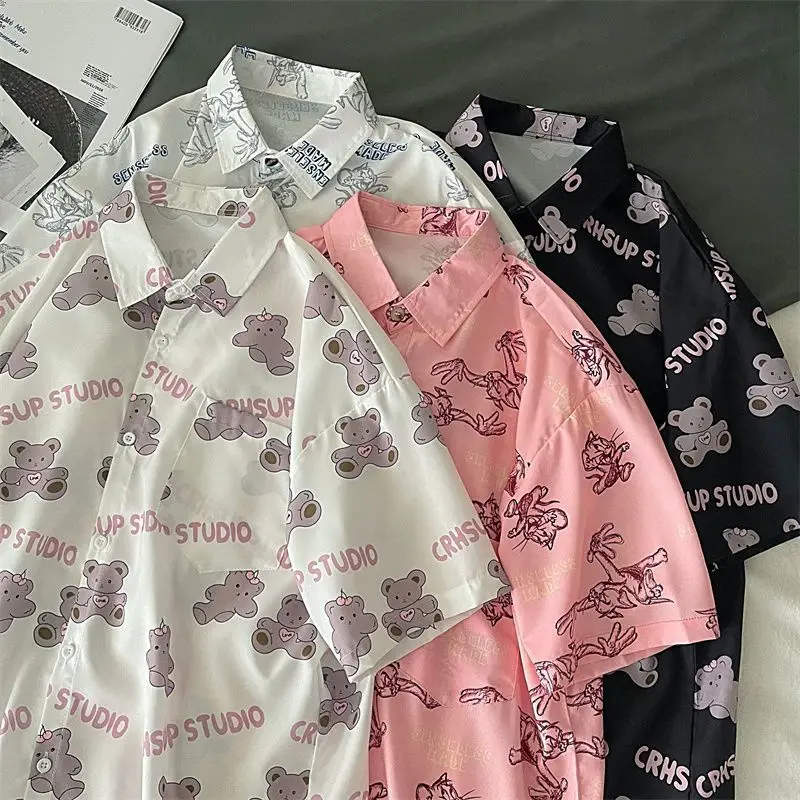 原宿スタイルの半袖Tシャツ,夏服,用途の広い,韓国のファッション