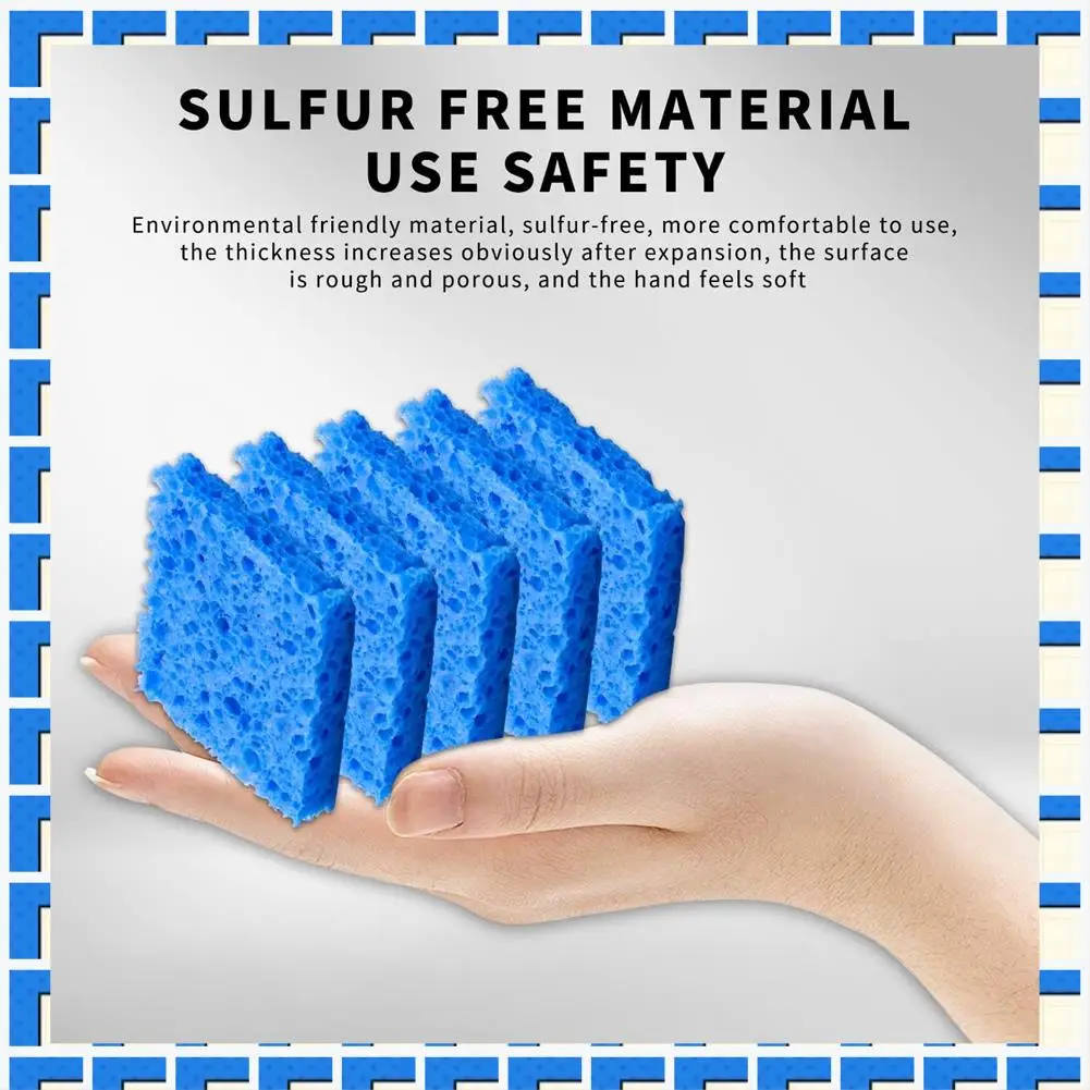 

ABNG 50Pcs 2.36 Inch X 2.36 Inch Replacement Welding Soldering Iron Tip Cleaning Sponge Solder Tip Cleaning Sponge Blue