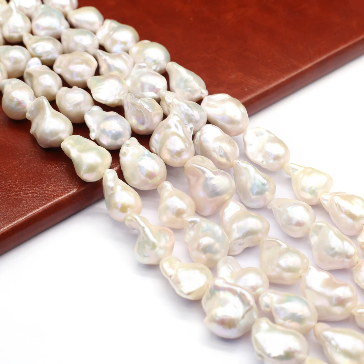 20x15mm 5A+ Natural Freshwater White Pearl Baroque Fishtail Beads High Quality Jewelry Making DIY Necklace Bracelet Accessories