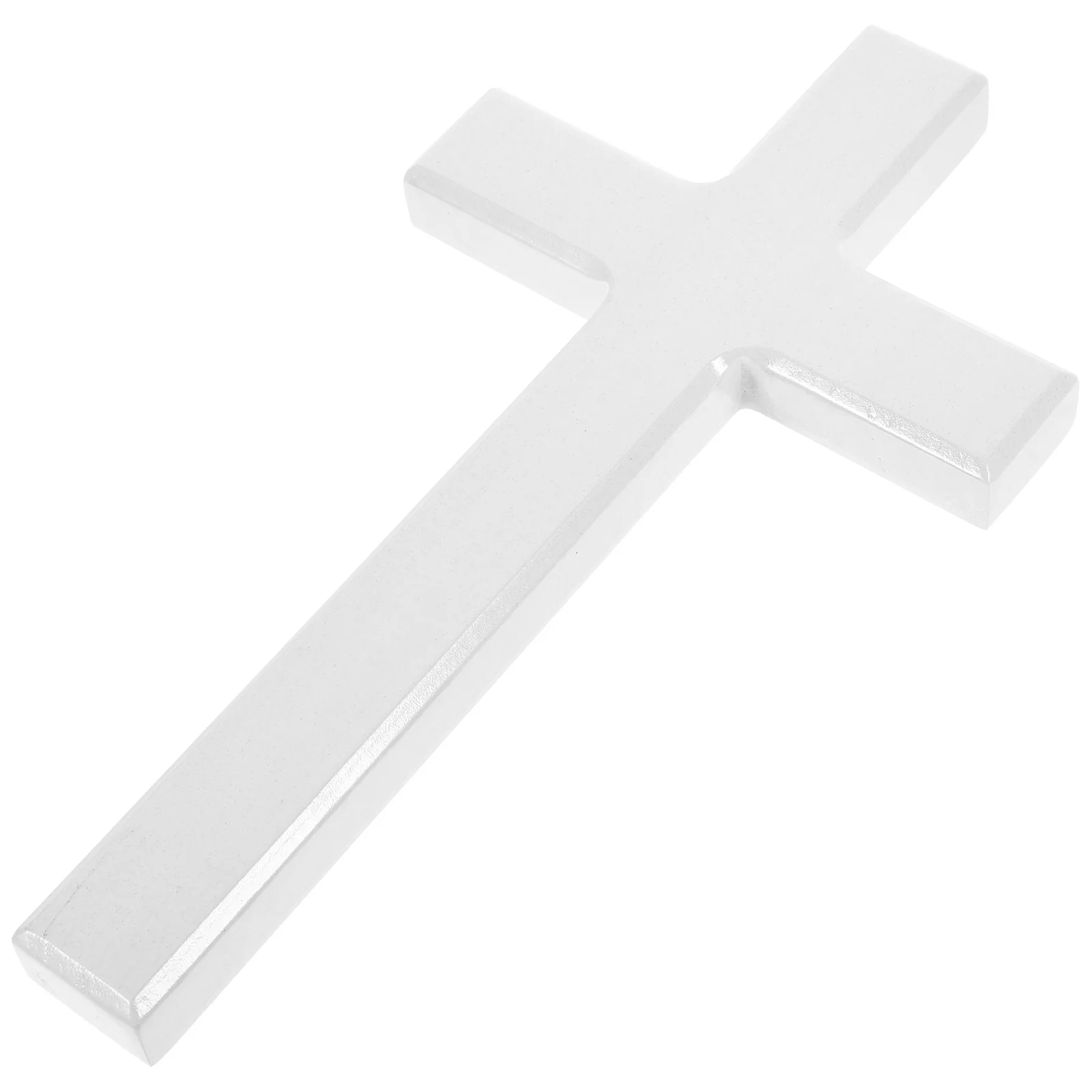 21cm White Wooden Wall Decor Catholic Cross nament Wooden Craft Religious Gift Wall Hanging Cross Decorative nament