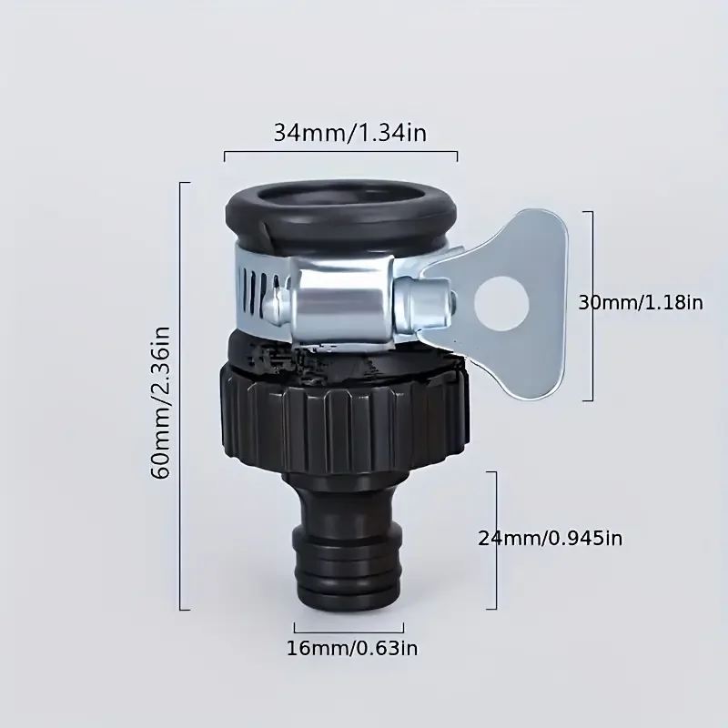 Universal High-Pressure Hose Connector with Built-in Water Filter - Fits EU/US Threads, Leak-Proof for Car Wash Guns & Garden Wa #6