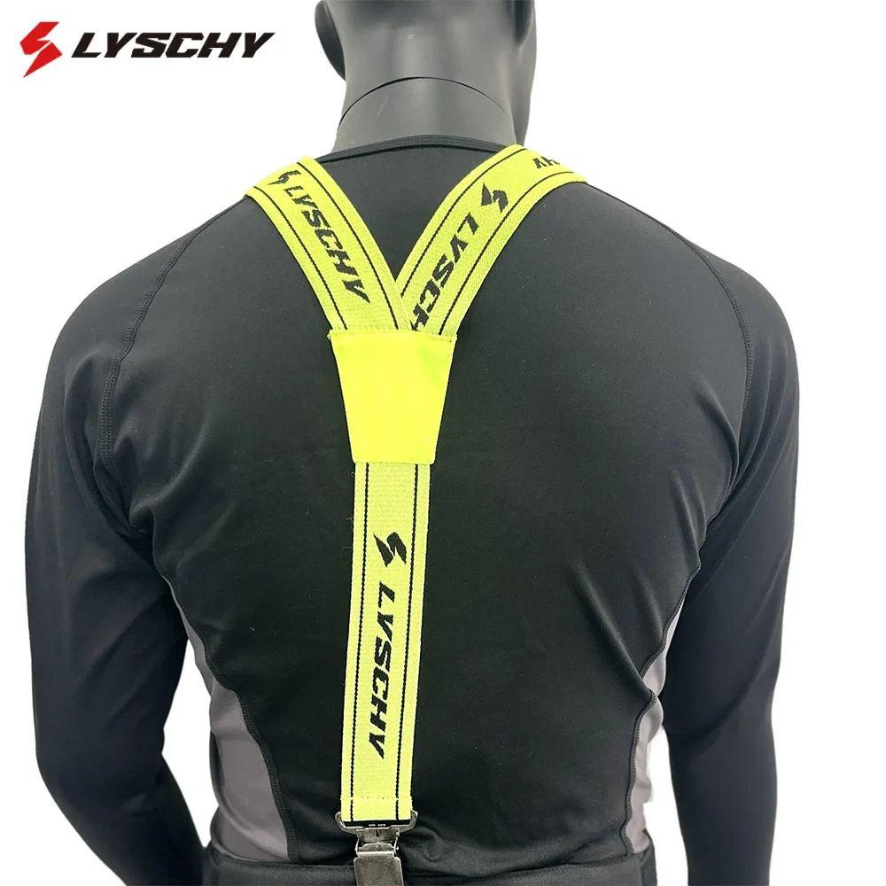 Bretelle per pantaloni da moto da uomo Cinghie per pantaloni da moto regolabili ad alta elasticità Cinghie per pantaloni da turismo Adventure Bretelle 40mm