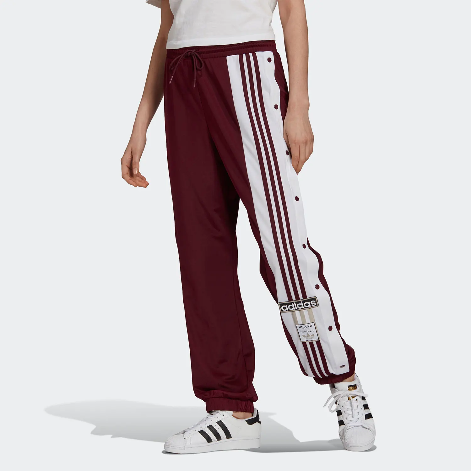 

Adidas genuine Three-Leaf Women's Retro Loose Buttoned Sports Trousers H61861