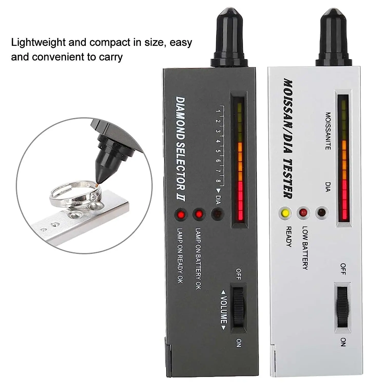 Professional Moissanite Tester Gemstone Jewelry Watcher Tool Test Pen Gem Tool Diamond and Moissanite Testers