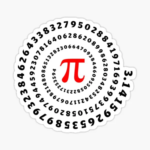 

Спиральный коврик для изучения науки и математики Pi, 5 шт., наклейки на автомобиль, наклейки на окна, ноутбук, мотоцикл, искусство, настенная комната, бампер, автомобильный принт, холодильник