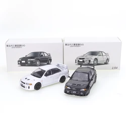 JKM 1/64 Mitsubishi Lancer EVO 5 Alloy Car Diecast Model Shock Absorption Model Toy Car Friends Gifts Collect Ornaments