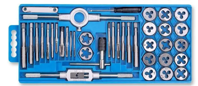 

40 PCS Taps and Die Set Hand Tap and Die Set High Qualitys Tap&Die Set Metric M3 M4 M5 M6 M7 M8 M10 M12