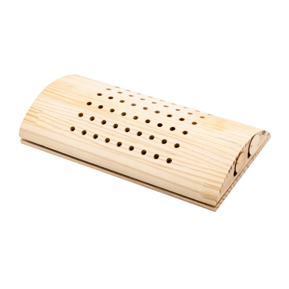 Moxibustion Lumbar Pillow Household Cervical Reusable Pain Relief Wooden Convenient Wear-resistant