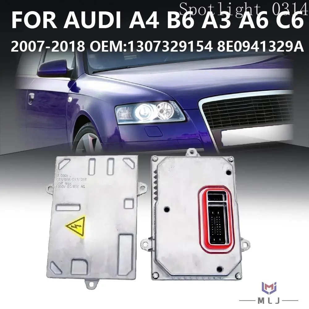 1307329154 For Audi A4 B6 A3 A6 C6 2007-2018 Xenon Headlight 8E0941329A HID D1S D1R D2S D2R Ballast Module Car Accessories