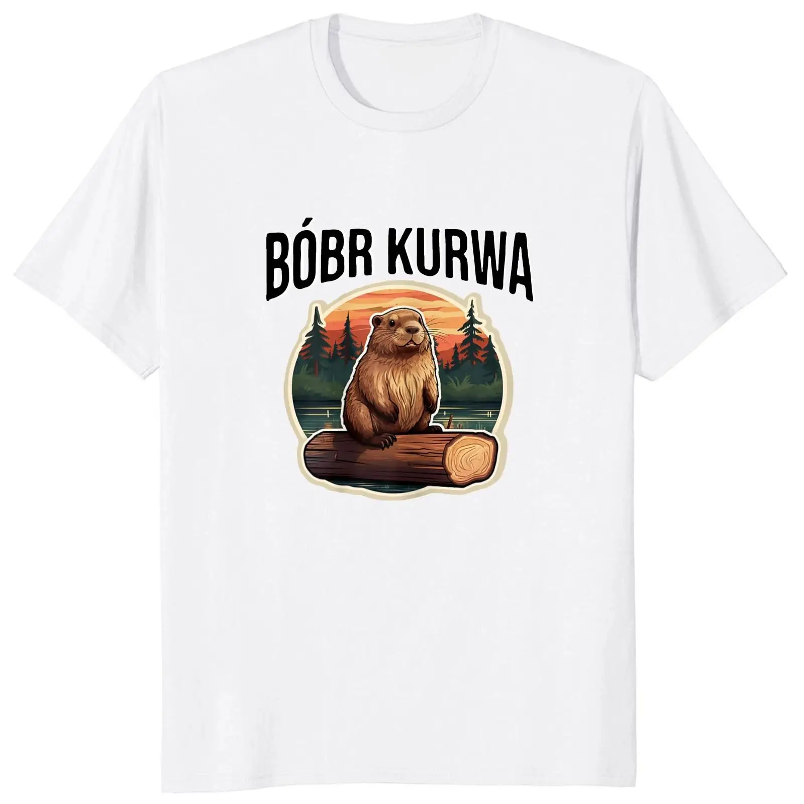 Bober Kurwa Bobr Retro Fun Meme Trend Y2k Graphic Fashion Street Wear Trend Casual Summer Men Women Universal T-shirt