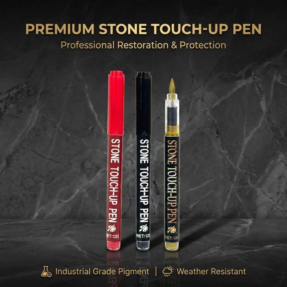 Soft Tip Stone Repair Pen Waterproof Large Capacity Memorial Inscription Pen Permanent Weatherproof Paint Pen Tombstone