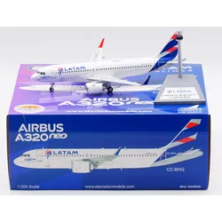 EAVBHG Alloy Collectible Plane Gift El Aviador 1:200 Latam Airlines Airbus A320NEO Diecast Aircraft JET Model CC-BHG With Stand