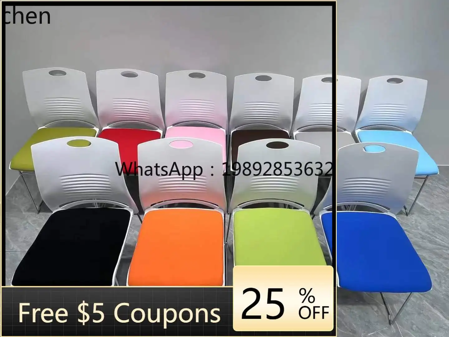 

Training Table and Chair Set Movable Splicing Multi-functional Office Folding Conference Table