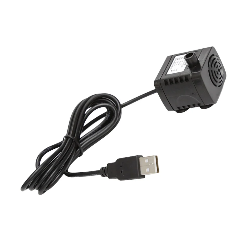 

1pc Usb 5V Mini Submersible Water Pump For Aquarium Fish Tank Quiet Dc Sinking Waterproof Pond Fountain Cooling System