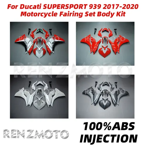 Ducati SUPERSPORT 939 2017-2020 오토바이 자전거 페어링 세트 바디 키트 차체 세트 쉘 주입을위한 새로운 ABS