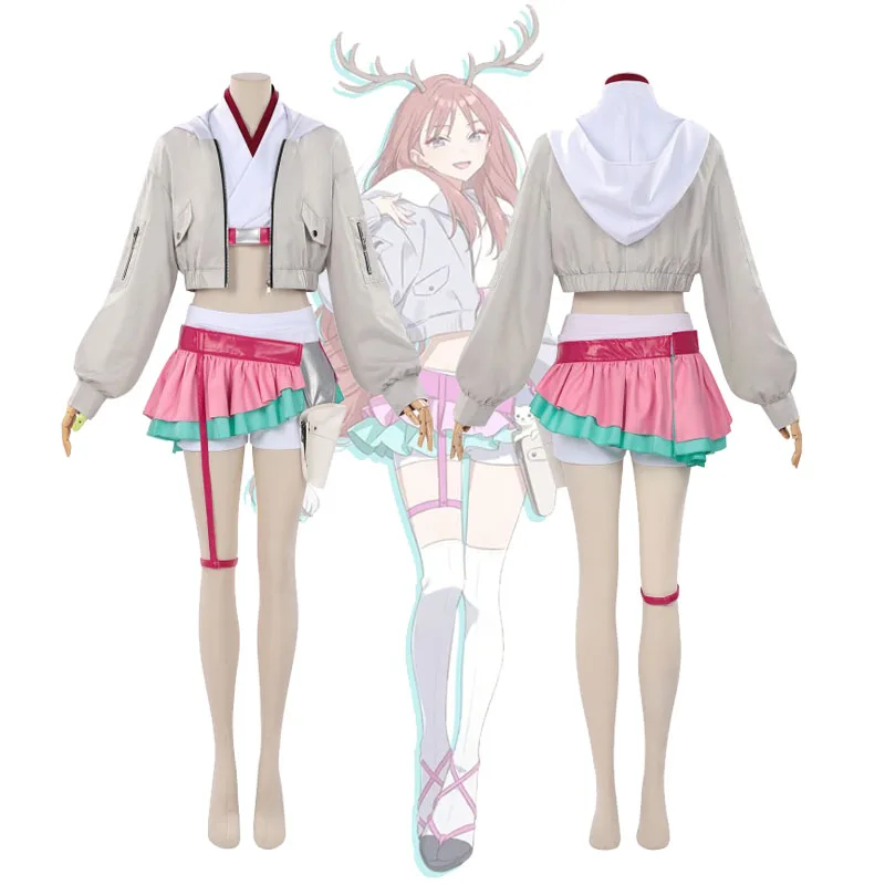 

Chou Kaguya hime! Roka Cosplay Costume Anime Cosmic Princess Kaguya! Cyberspace Tsukuyomi Ayatsumugi Roka Stage Outfits