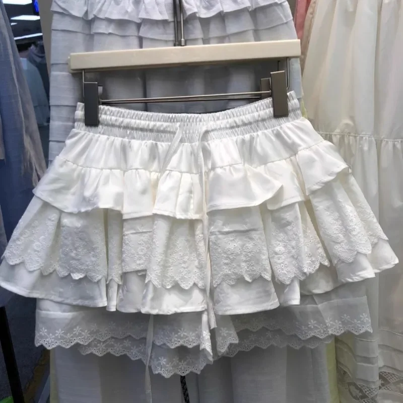 

Японская милая готическая модная одежда в стиле Харадзюку, женская Лолита Y2K, милые винтажные юбки трапециевидной формы с рюшами, кавайная кружевная мини-юбка в клетку