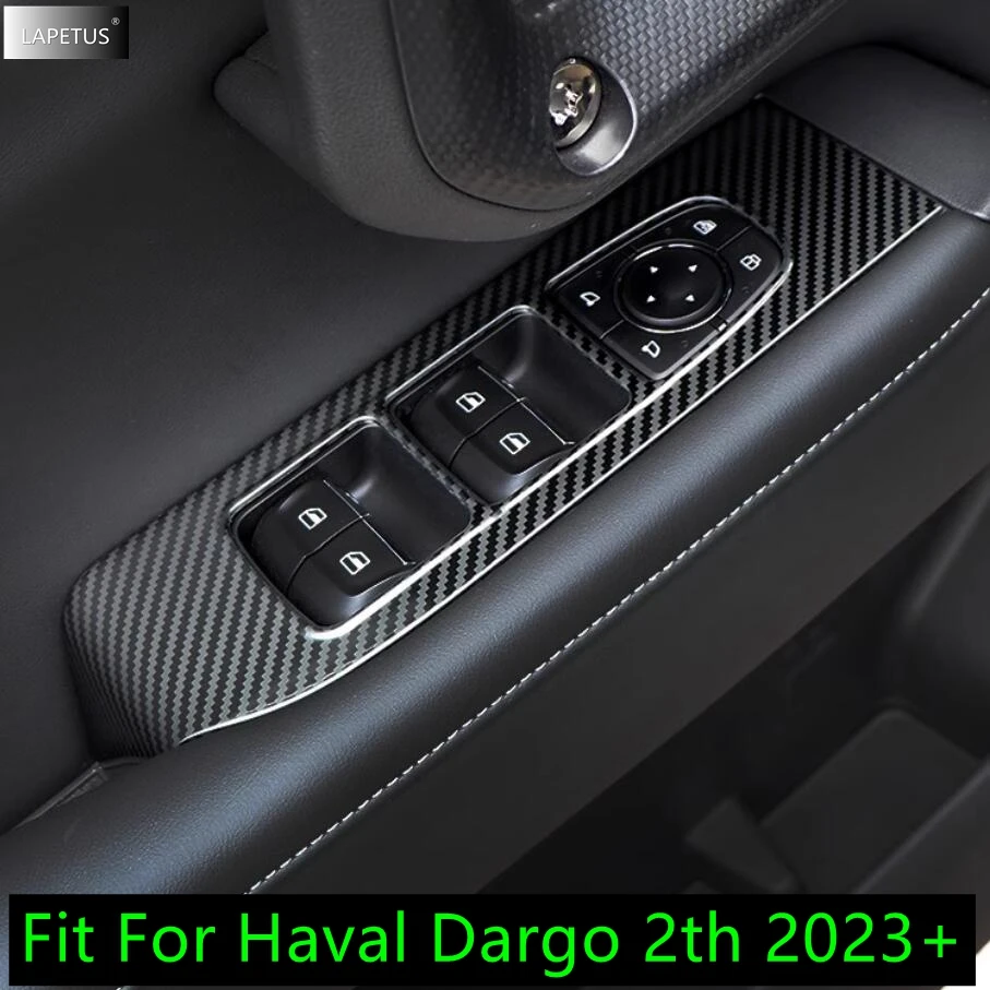 

For Haval Dargo 2th 2023 2024 Auto Door Armrest Window Glass Lift Button Switch Panel Stainless Steel / ABS Interior Accessories