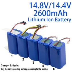 4S1P 14.8V/14.4V 2600mAh Lithium Ion Battery Pack,For ILIFE A4 A4s V7 A6 V7s Robot Vacuum Cleaner Rechargeable Battery Etc