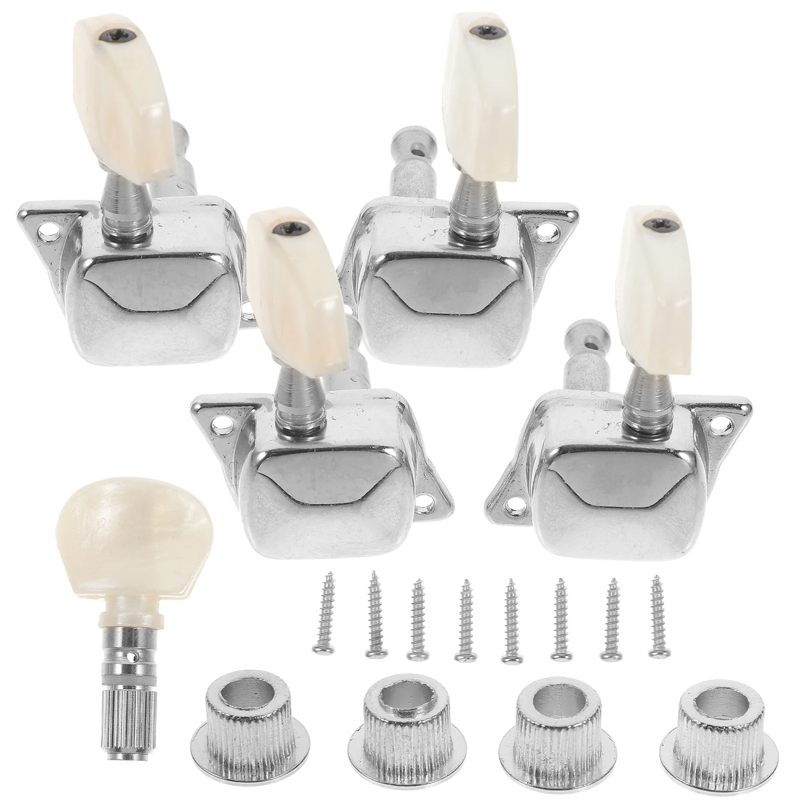 

1 set 1 Set Banjo Tuning Pegs Silver Zinc Alloy Replacement For Banjo String Key Tuner Machine Durable Guitar Parts Accessories